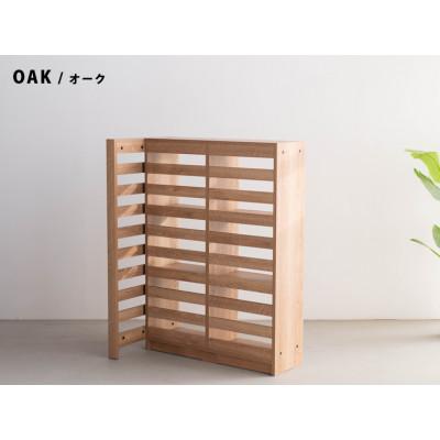 ふるさと納税 大川市 エルブロック パーティションシェルフLb オーク (幅96 奥行29 高さ124) |  | 01
