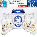 【ふるさと納税】＜お中元 ギフト＞ニテコはちみつサイダー 300ml×6本セット あきた美郷づくり