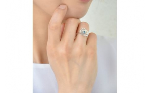 Blue Rose Pt トパーズ ダイヤモンドリング アクセサリー ダイアモンド ダイア 宝石 リング ゴールド 7号～14号 ジュエリー  指輪 アクセサリー りんぐ ring レディース メンズ