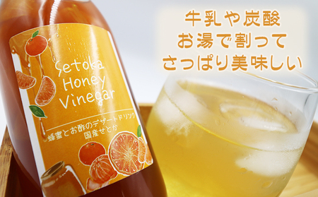 【数量・期間限定】せとかフルーツ調味料＆鴨川レモンセット（ビネガー・はちみつ各１本・レモン1.5kg）　[0012-0067]
