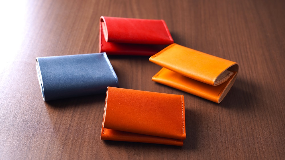 ミニ財布 札入れ 栃木レザー 牛革 日本製 レザー 天然皮革 レディース メンズ シンプル 使いやすい 人気 おすすめ 30代 40代 50代 ASK：ブルー