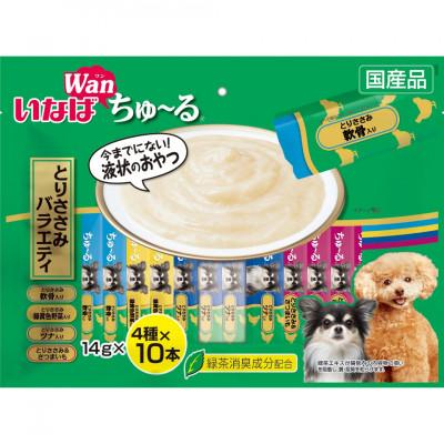 ふるさと納税 静岡市 いなば　犬・Wanちゅ〜る　とりささみバラエティ　(14g×40本)×8袋