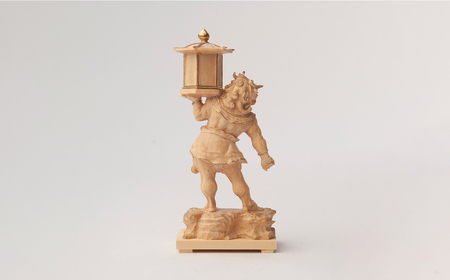 極小仏 天燈鬼 | 仏像 守護神 本格 高級 フィギュア コレクション レプリカ アート 仏教 インテリア雑貨 ギフト プレミアム 置物 家庭用 木彫 細密 極小 手のひらサイズ 彫刻 ツゲ 美術 埼