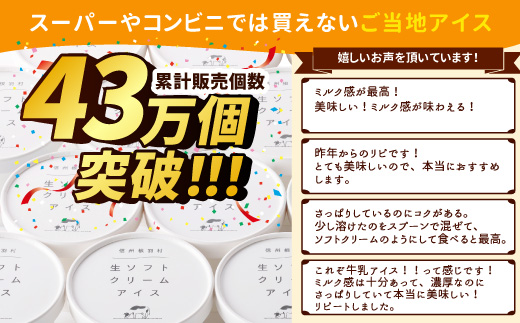 〈スピード発送〉1日最高800個売れた！ソフトクリームを再現★生ソフトクリームアイス(80ml)×16個