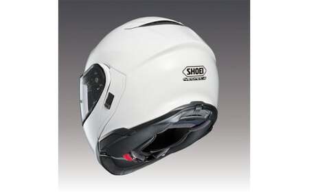 SHOEIヘルメット「NEOTEC 3 ルミナスホワイト」M フィッティングチケット付き｜フリップアップ システムヘルメット ネオテック フルフェイス フェイスカバー バイク ツーリング ショウエイ 