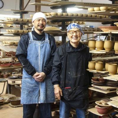 ふるさと納税 松江市 【湯町窯】エッグベーカー(大)・小皿2枚セット |  | 03