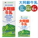 【ふるさと納税】大阿蘇牛乳 200ml×12本/200ml×24本/250ml×24本/1L×6本 選べる内容量 牛乳 成分無調整牛乳 生乳100%使用 乳飲料 乳性飲料 らくのうマザーズ ドリンク 飲み物 飲料 セット 紙パック 常温保存可能 ロングライフ 送料無料