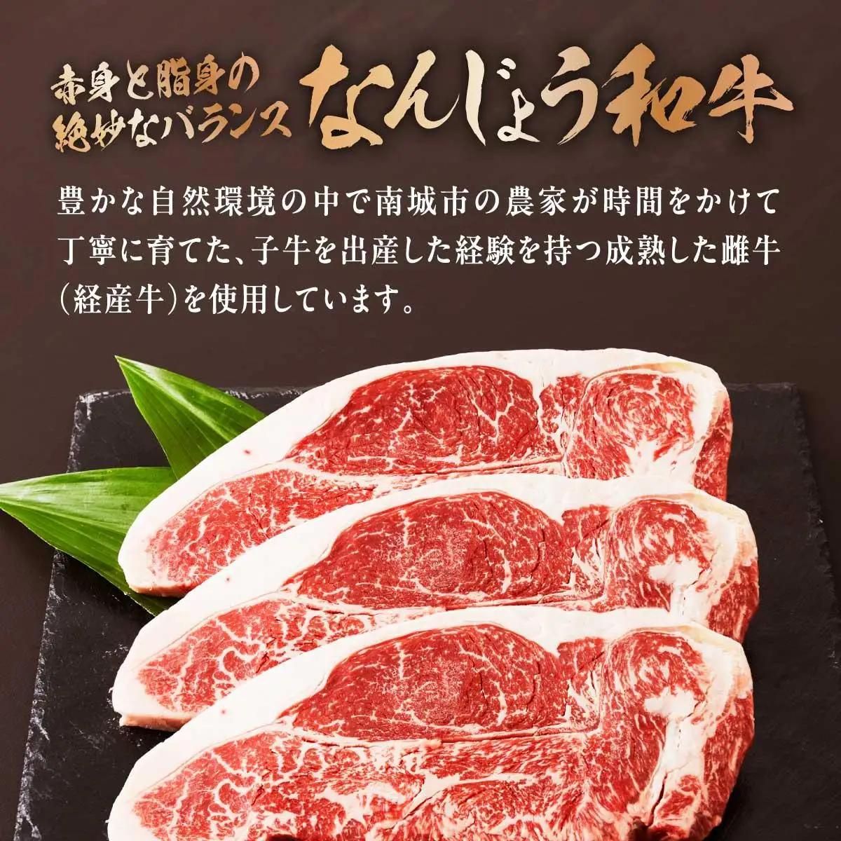 和牛サーロイン 約150～200g×3枚 なんじょう和牛   