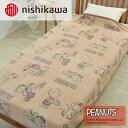 【ふるさと納税】nishikawa/西川の【PEANUTS】スヌーピー綿毛布 PN3602BD ブラウン FQ03801002330 ※離島への配送不可