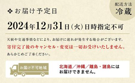 【京料理 佐近】おせち 二段重（2～3人前）