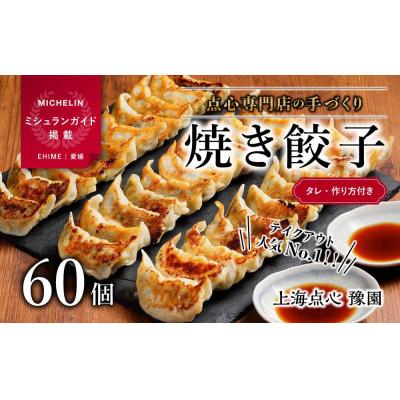 ふるさと納税 松山市 【ミシュラン愛媛2018掲載】点心専門店の手づくり焼き餃子60個(タレ・作り方付き)