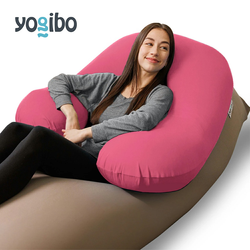 ビーズクッション ヨギボー サポート ダスティピンク Yogibo Support 授乳クッション 背もたれ 肘置き U字型 洗えるカバー マタニティ 妊婦 快適 ギフト プレゼント おしゃれ おすすめ 結婚祝い 誕生日 贈り物
