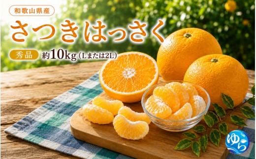 
                  和歌山由良町産 さつきはっさく 10kg 秀品 サイズおまかせ (Lまたは2L) いずれかお届け【sml022-satu-r-10A】
                