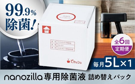 【全6回定期便】nanozilla専用 銀イオン除菌液 5L / 赤ちゃん 子供 赤ちゃん BHBA012