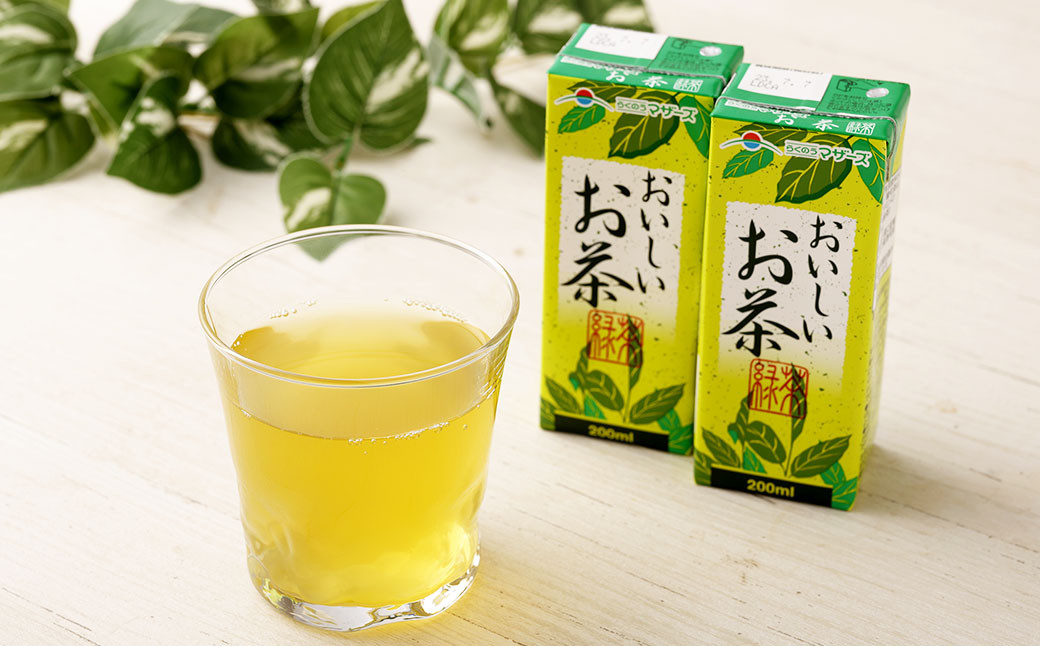 【6か月連続定期便】おいしいお茶 200ml×12本×6回 合計72本 合計14.4L