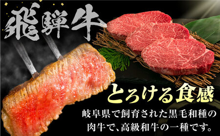 特選飛騨牛 ヒレステーキ 450g(150g×3枚) / 飛騨牛 焼肉 ステーキ 肉 サーロイン サーロインステーキ A5ランク 牛肉 岐阜県 / 御嵩町 / 肉のキング[AVAG017]