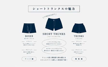 メンズ下着 シルクトランクス (Mネイビー5枚) ZIVANE F7Z-1572