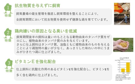 【6カ月定期便】鶏独特の臭いを低減した特別飼育鶏「菜彩鶏」もも、むね肉 4kgセット