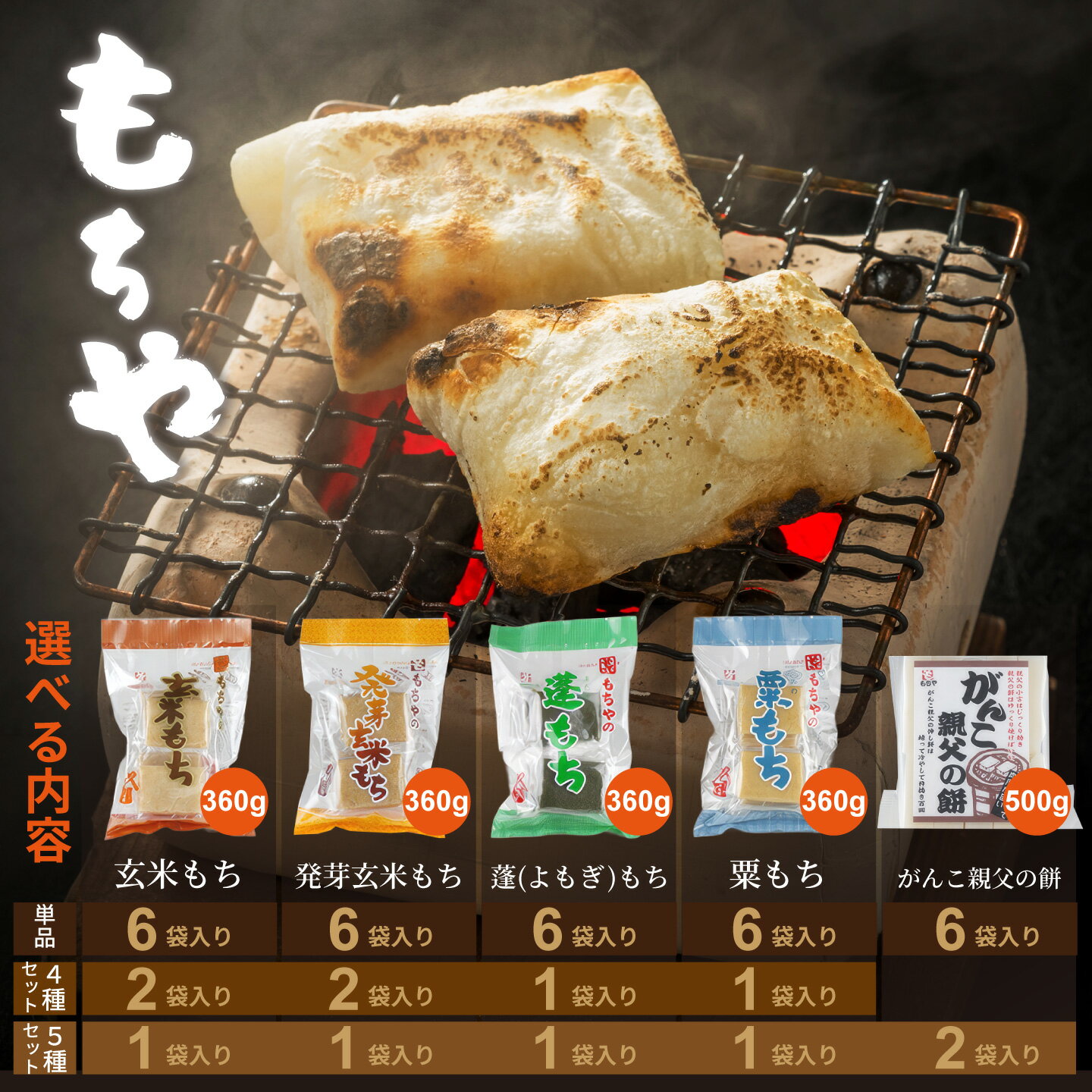 【ふるさと納税】【選べる】国内産もち米使用 もちやの色餅とこだわり餅