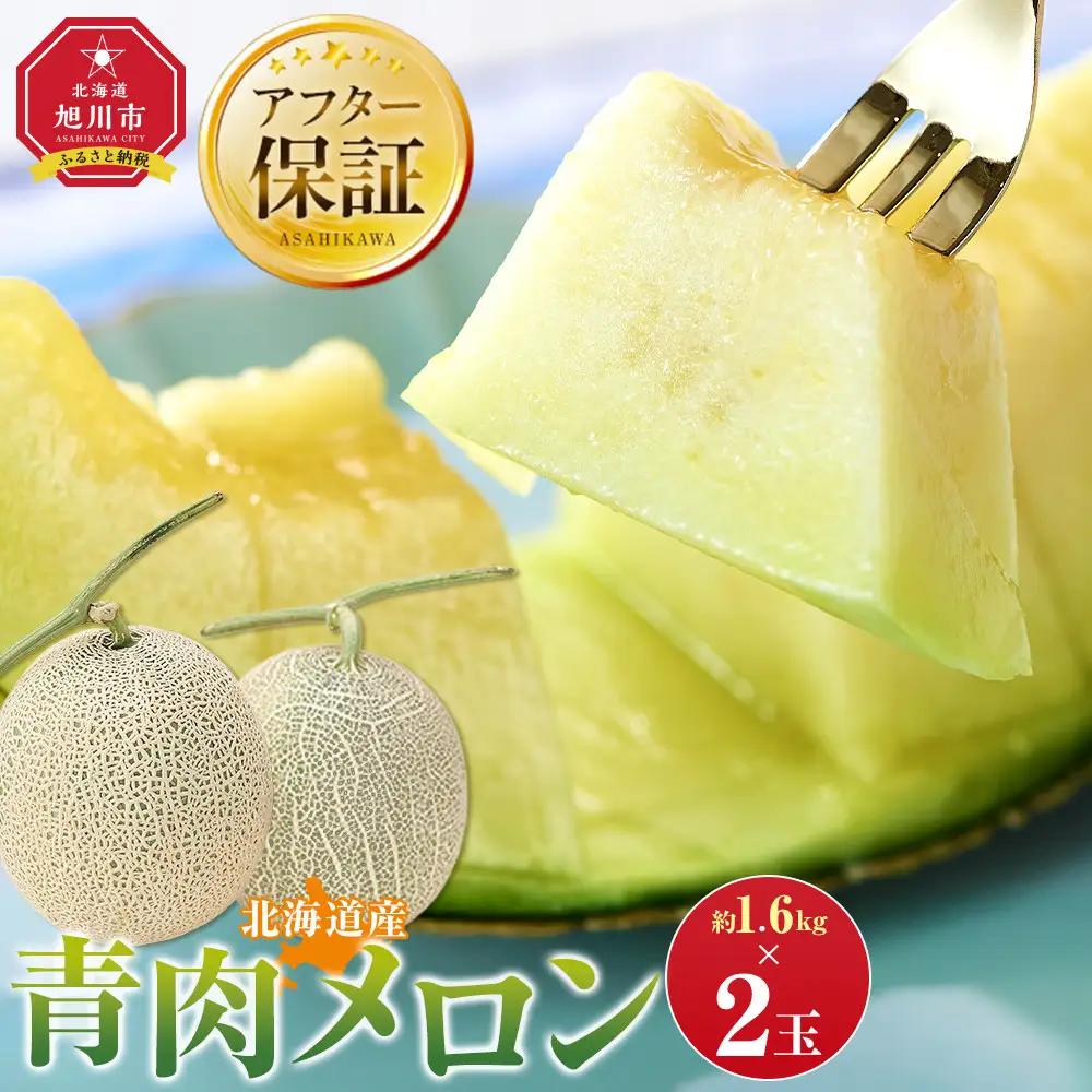 北海道産青肉メロン約1.6kg×2玉（2026年7月中旬から発送開始）| メロン _05291