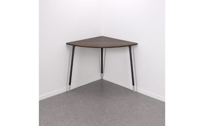 
【＆FREL】FS コーナーテーブル 天板 突板 ウォルナット 幅99cm 奥行67cm 高さ72cm[№5840-1860]
