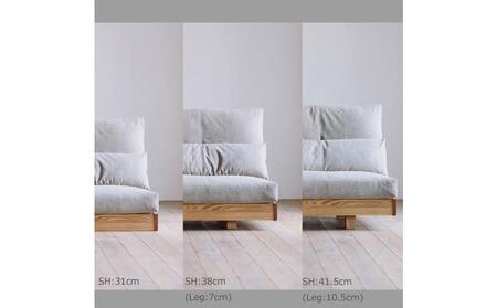 〈HIRASHIMA〉天然無垢材 ふっくらと全身を包む ハイバックスタイルのソファ LIBERIA PLUS Sofa 140 / LEATHER グラート