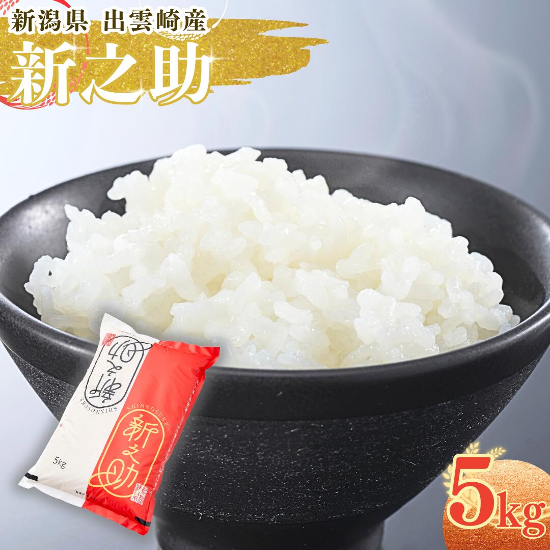 【ふるさと納税】【令和7年産新米】 「新之助」 5kg 新潟県産 出雲崎町産 白米 精米 お米