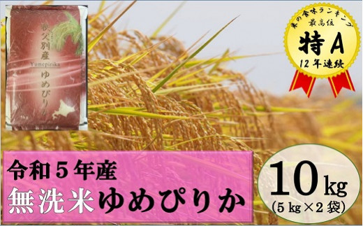 
【新米予約受付】令和5年産 無洗米ゆめぴりか(10kg)【配送時期選択可‼】
