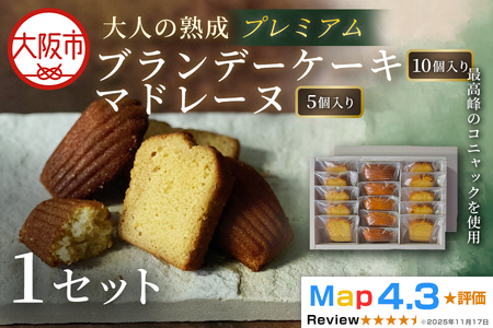 プレミアムブランデーケーキ10個・マドレーヌ5個ギフト 1セット_OS293-0010