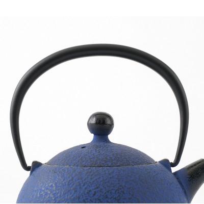 ふるさと納税 奥州市 【ふるさと納税限定カラー】南部鉄器 鉄瓶 なごみ 0.6L 黒紺 小ぶりで扱いやすい [Y0081] |  | 01