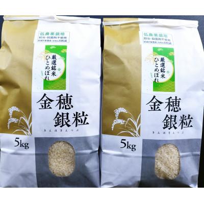 ふるさと納税 一関市 低農薬栽培ひとめぼれ10kg