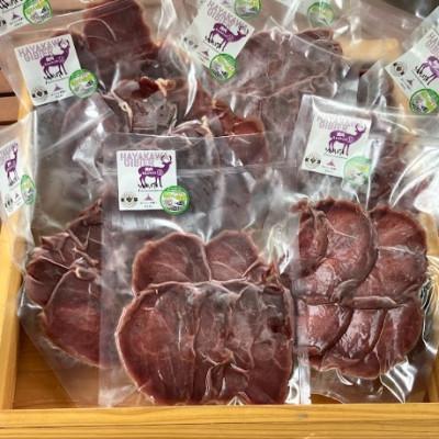 ふるさと納税 山梨県 【早川ジビエ】鹿肉焼肉用1.5mmスライス 100g×10パックセット