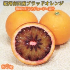 希少な柑橘!【ご家庭用】紀州有田産ブラッドオレンジ3kg
