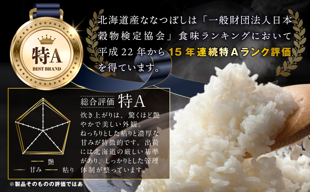 「令和6年産」北海道産ななつぼし10kg(5kg×2)【特Aランク】米・食味鑑定士監修 ＜沖縄・離島配送不可＞【16067】