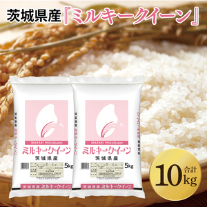 令和6年産 茨城県産 ミルキークイーン10kg（5kg×2袋）【お米 米 ごはん 茨城県】（03-64）