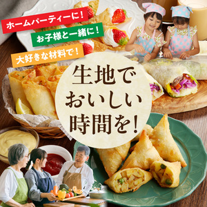 サモサシート　40枚（20枚×2袋）（生地のみ） インド料理 春巻きの皮 パイ 冷凍 時短 簡単 人気 パーティ 揚げ料理 焼き料理 生地 国産 薄生地 ご褒美 お家時間 手作り アレンジ おかず デ
