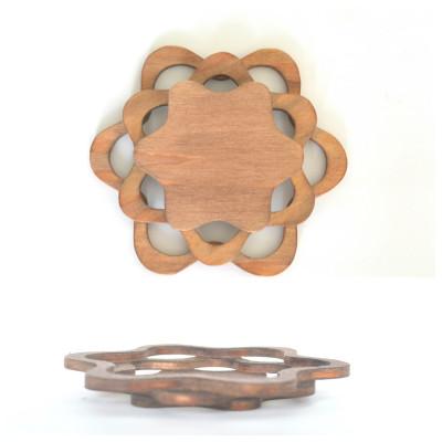 ふるさと納税 宇治市 木工職人がつくるコースター4枚セット |  | 02