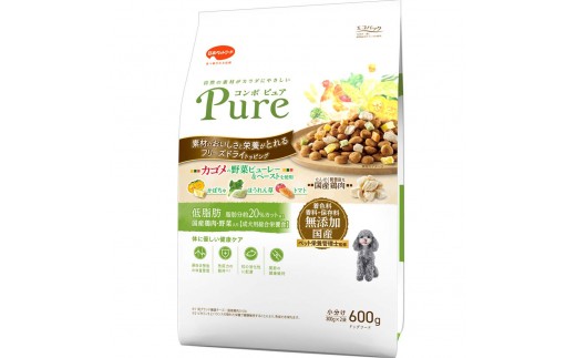 
            コンボ ピュア ドッグ 低脂肪 600g ｘ12(ケース単位) ドッグフード
          