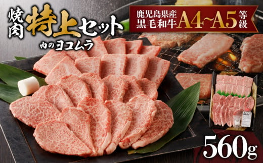 
【鹿児島黒毛和牛A4～A5】焼肉特上セット(特上カルビ/特上ロース)　K189-007
