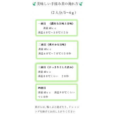 ふるさと納税 菊川市 全国手揉茶品評会出品　静岡県茶手揉保存会　高級　手揉み茶　10g×27袋 |  | 03