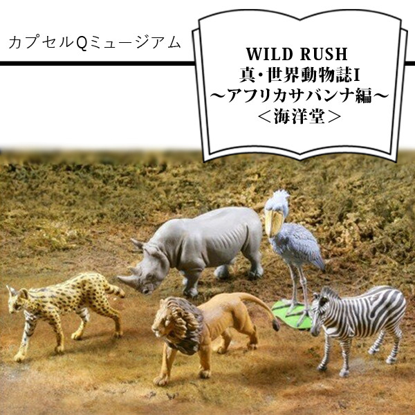 
カプセルQミュージアム　WILD RUSH 真・世界動物誌I～アフリカサバンナ編～＜海洋堂＞【カプセルQミュージアム　WILD RUSH 真・世界動物誌 アフリカサバンナ編 海洋堂 ガチャガチャ 動物 大阪府 門真市 】
