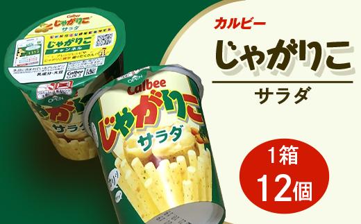カルビー じゃがりこ サラダ 1箱 （ 12個 ）【 下妻工場産 】【 お菓子 おやつ ポテト じゃがいも 人気 ふるさと納税 サラダ味 】