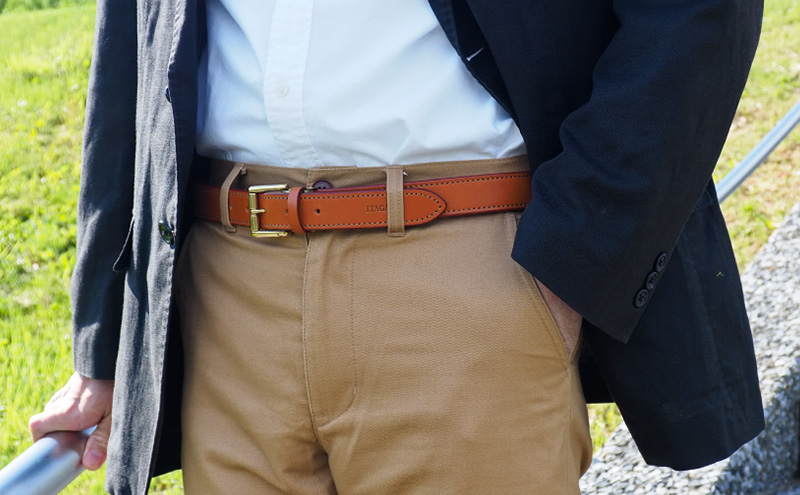 ベルト30mm キャメル いたがき 名入れ有