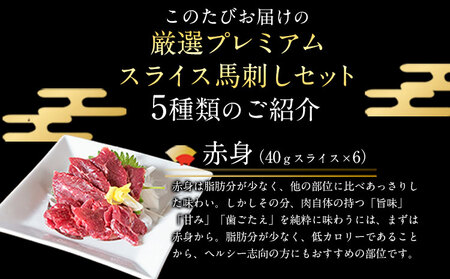 【6ヶ月定期便】馬刺し 厳選プレミアムスライス馬刺しセット 1kg 千興ファーム 馬肉 冷凍 《申込みの翌月から発送》 新鮮 さばきたて 真空パック SQF ミシュラン 生食用 肉 菅乃屋 熊本県御船