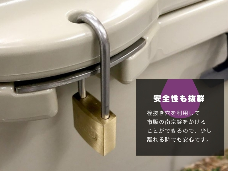 ハードクーラーボックス 45QT カーキ(W721)_イメージ5