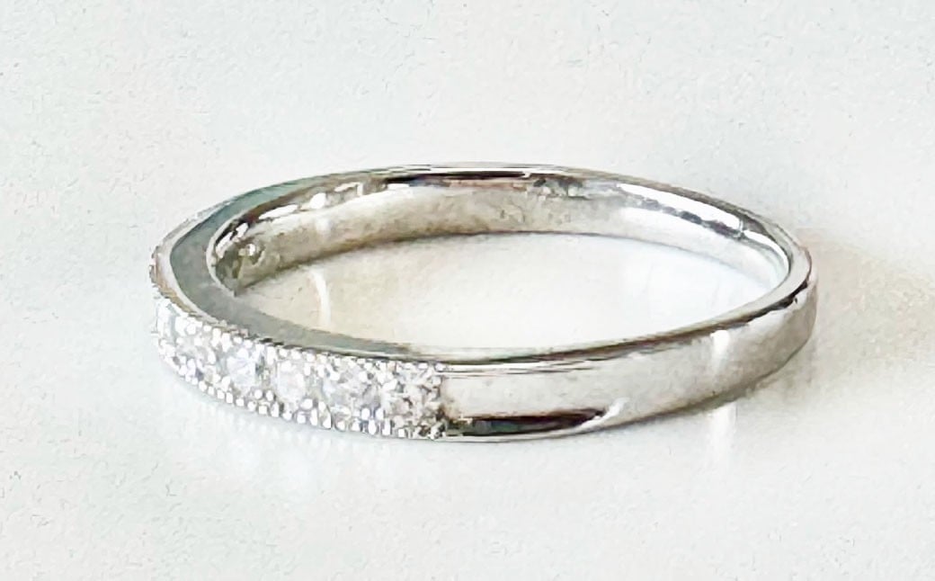 プラチナダイヤモンドリング ハーフエタニティーリング 0.20カラット 【AK-5572/0005】 
