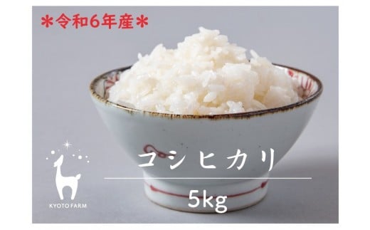 【京都ファーム】令和6年産 京都ファームのコシヒカリ 精米5kg