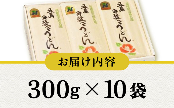 【五島うどんランキング1位！】 五島手延べうどん 300g×10袋 【江口製麺】 [RBO009]