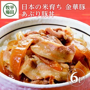 SA1341　【平田牧場】 金華豚 あぶり豚丼セット　130g×6パック