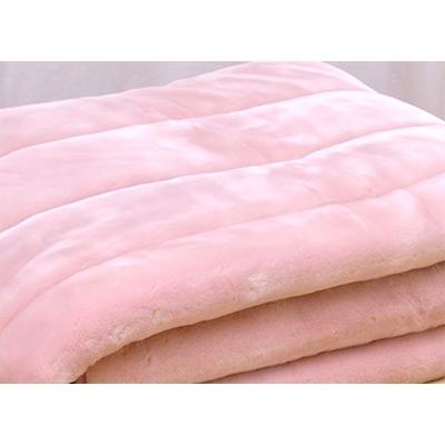 ふるさと納税 泉大津市 ムートン調アクリルマイヤー敷パッド(セミダブル:ピンク)